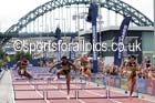 Womens 100 metres hurdles, The Great North CityGames. Photos: David T. Hewitson/Sports for All Pics